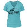 Women's Premium Deep V-Neck T-Shirt Thumbnail