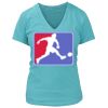 Women's Premium Deep V-Neck T-Shirt Thumbnail