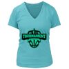 Women's Premium Deep V-Neck T-Shirt Thumbnail