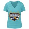 Women's Premium Deep V-Neck T-Shirt Thumbnail