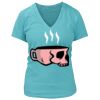 Women's Premium Deep V-Neck T-Shirt Thumbnail