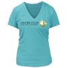 Women's Premium Deep V-Neck T-Shirt Thumbnail