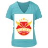 Women's Premium Deep V-Neck T-Shirt Thumbnail