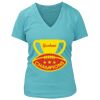 Women's Premium Deep V-Neck T-Shirt Thumbnail