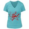 Women's Premium Deep V-Neck T-Shirt Thumbnail