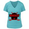 Women's Premium Deep V-Neck T-Shirt Thumbnail