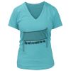 Women's Premium Deep V-Neck T-Shirt Thumbnail