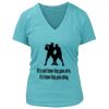 Women's Premium Deep V-Neck T-Shirt Thumbnail