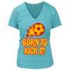 Women's Premium Deep V-Neck T-Shirt Thumbnail