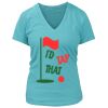 Women's Premium Deep V-Neck T-Shirt Thumbnail