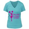 Women's Premium Deep V-Neck T-Shirt Thumbnail