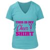 Women's Premium Deep V-Neck T-Shirt Thumbnail
