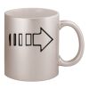 11oz Metallic Silver Mug Thumbnail