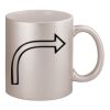 11oz Metallic Silver Mug Thumbnail