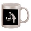 11oz Metallic Silver Mug Thumbnail
