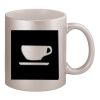 11oz Metallic Silver Mug Thumbnail
