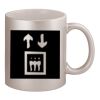 11oz Metallic Silver Mug Thumbnail
