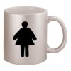 11oz Metallic Silver Mug Thumbnail