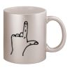 11oz Metallic Silver Mug Thumbnail
