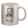11oz Metallic Silver Mug Thumbnail