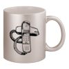 11oz Metallic Silver Mug Thumbnail