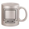 11oz Metallic Silver Mug Thumbnail