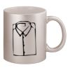 11oz Metallic Silver Mug Thumbnail