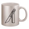 11oz Metallic Silver Mug Thumbnail