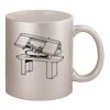 11oz Metallic Silver Mug Thumbnail
