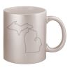 11oz Metallic Silver Mug Thumbnail