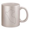 11oz Metallic Silver Mug Thumbnail