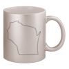 11oz Metallic Silver Mug Thumbnail