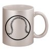 11oz Metallic Silver Mug Thumbnail