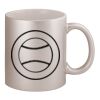 11oz Metallic Silver Mug Thumbnail