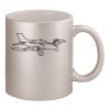 11oz Metallic Silver Mug Thumbnail