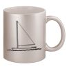 11oz Metallic Silver Mug Thumbnail