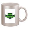 11oz Metallic Silver Mug Thumbnail