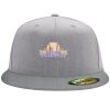 Flexfit 6210 Structured Flat Bill Fitted Hat Thumbnail