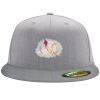Flexfit 6210 Structured Flat Bill Fitted Hat Thumbnail