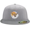 Flexfit 6210 Structured Flat Bill Fitted Hat Thumbnail