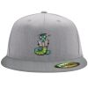 Flexfit 6210 Structured Flat Bill Fitted Hat Thumbnail