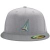 Flexfit 6210 Structured Flat Bill Fitted Hat Thumbnail