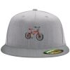 Flexfit 6210 Structured Flat Bill Fitted Hat Thumbnail
