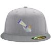 Flexfit 6210 Structured Flat Bill Fitted Hat Thumbnail