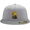 Flexfit 6210 Structured Flat Bill Fitted Hat Thumbnail