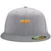 Flexfit 6210 Structured Flat Bill Fitted Hat Thumbnail