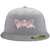 Flexfit 6210 Structured Flat Bill Fitted Hat Thumbnail