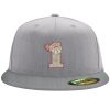 Flexfit 6210 Structured Flat Bill Fitted Hat Thumbnail