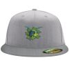 Flexfit 6210 Structured Flat Bill Fitted Hat Thumbnail