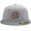 Flexfit 6210 Structured Flat Bill Fitted Hat Thumbnail
